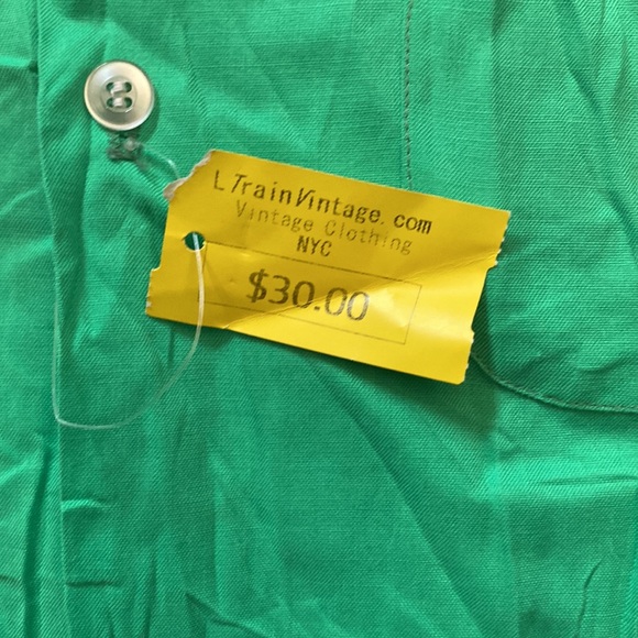 Electric green 70’s men shirt - Picture 7 of 7